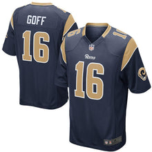 Load image into Gallery viewer, Jared Goff Los Angeles Rams Game Player Jersey 2019