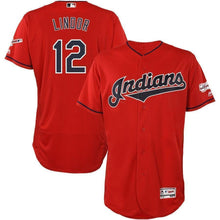Load image into Gallery viewer, Francisco Lindor Cleveland Indians 2019 All Star Game Patch Baseball Jersey 2019