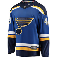 Load image into Gallery viewer, Men s St Louis Blues Ivan Barbashev Fanatics Branded Blue Breakaway Player Jersey 2019