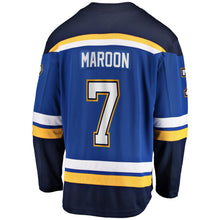Load image into Gallery viewer, Men s St Louis Blues Patrick Maroon Fanatics Branded Blue Home Breakaway Player Jersey 2019