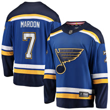 Load image into Gallery viewer, Men s St Louis Blues Patrick Maroon Fanatics Branded Blue Home Breakaway Player Jersey 2019