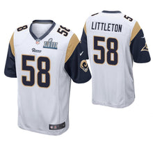 Load image into Gallery viewer, Cory Littleton Los Angeles Rams Super Bowl LIII Game Jersey 2019