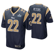 Load image into Gallery viewer, Marcus Peters Los Angeles Rams Super Bowl LIII Game Jersey 2019