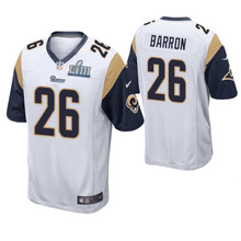 Load image into Gallery viewer, Mark Barron Los Angeles Rams Super Bowl LIII Game Jersey 2019