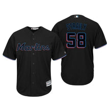 Load image into Gallery viewer, Dan Straily Miami Marlins 2019 Baseball Player Jersey 2019
