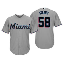 Load image into Gallery viewer, Dan Straily Miami Marlins 2019 Baseball Player Jersey 2019