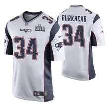 Load image into Gallery viewer, Rex Burkhead New England Patriots Super Bowl LIII Game Jersey 2019