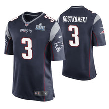 Load image into Gallery viewer, Stephen Gostkowski New England Patriots Super Bowl LIII Game Jersey 2019