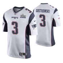Load image into Gallery viewer, Stephen Gostkowski New England Patriots Super Bowl LIII Game Jersey 2019
