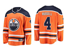 Load image into Gallery viewer, Kris Russell Edmonton Oilers Player Swingman Jersey 2019
