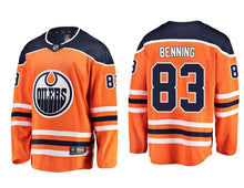 Load image into Gallery viewer, Matt Benning Edmonton Oilers Player Swingman Jersey 2019