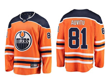 Load image into Gallery viewer, Yohann Auvitu Edmonton Oilers Player Swingman Jersey 2019