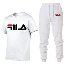 Load image into Gallery viewer, Men's Sets T Shirts+pants Two Pieces Sets Casual Tracksuit Men/Women New Fashion printing suits sportwear Gyms Fitness trousers