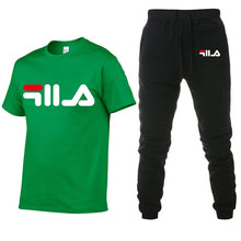 Load image into Gallery viewer, Men's Sets T Shirts+pants Two Pieces Sets Casual Tracksuit Men/Women New Fashion printing suits sportwear Gyms Fitness trousers