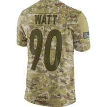 Load image into Gallery viewer, T.J. Watt Pittsburgh Steelers Game Jersey 2019 Camo