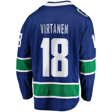 Load image into Gallery viewer, Jake Virtanen Vancouver Canucks Player Swingman Jersey 2019