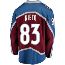 Load image into Gallery viewer, Matt Nieto Colorado Avalanche Player Swingman Jersey 2019