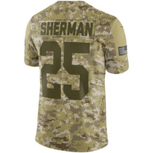 Load image into Gallery viewer, Richard Sherman San Francisco 49ers Game Jersey 2019 Camo