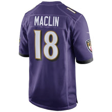 Load image into Gallery viewer, Jeremy Maclin Baltimore Ravens Game Jersey 2019