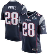 Load image into Gallery viewer, James White New England Patriots Super Bowl LIII Game Jersey 2019