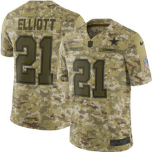 Load image into Gallery viewer, Ezekiel Elliott Dallas Cowboys Game Jersey 2019 Camo