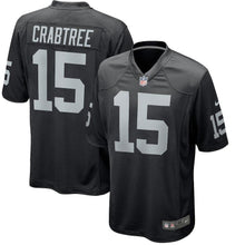 Load image into Gallery viewer, Michael Crabtree Oakland Raiders Game Jersey 2019