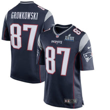 Load image into Gallery viewer, Rob Gronkowski New England Patriots Super Bowl LIII Game Jersey 2019
