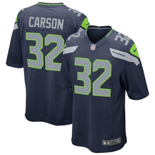 Load image into Gallery viewer, Chris Carson Seattle Seahawks Game Jersey 2019