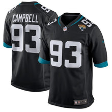 Load image into Gallery viewer, Calais Campbell Jacksonville Jaguars Game Jersey 2019