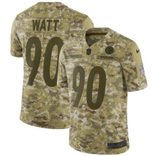 Load image into Gallery viewer, T.J. Watt Pittsburgh Steelers Game Jersey 2019 Camo