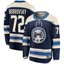 Load image into Gallery viewer, Sergei Bobrovsky Columbus Blue Jackets Player Swingman Jersey 2019