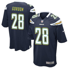 Load image into Gallery viewer, Melvin Gordon III Los Angeles Chargers Game Jersey 2019