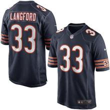 Load image into Gallery viewer, Jeremy Langford Chicago Bears Game Jersey 2019