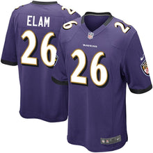 Load image into Gallery viewer, Matt Elam Baltimore Ravens Game Jersey 2019