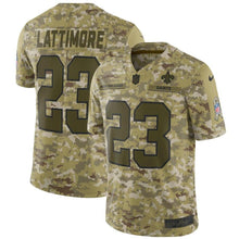 Load image into Gallery viewer, Marshon Lattimore New Orleans Saints Game Jersey 2019 Camo