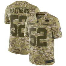 Load image into Gallery viewer, Clay Matthews Green Bay Packers Game Jersey 2019 Camo
