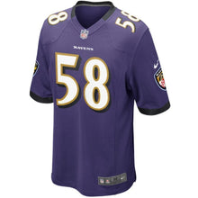 Load image into Gallery viewer, Elvis Dumervil Baltimore Ravens Game Jersey 2019
