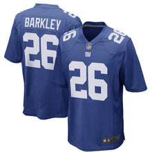 Load image into Gallery viewer, Saquon Barkley New York Giants 2018 NFL Draft First Round Pick Game Jersey 2019